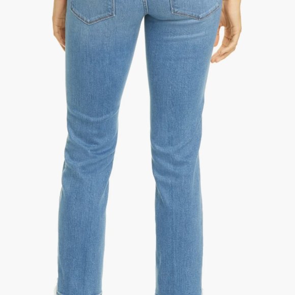 FRAME Le High Ripped Straight Leg Jeans - Picture 2 of 11